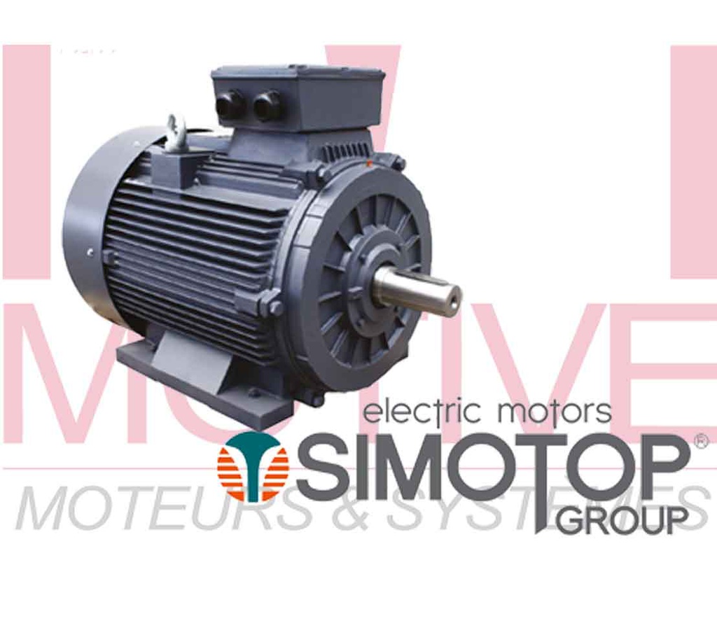 Moteur électrique Triphasé 400 V - 2 CV (1,5 KW), 2800 Tr/min, Taille MEC 90 B3